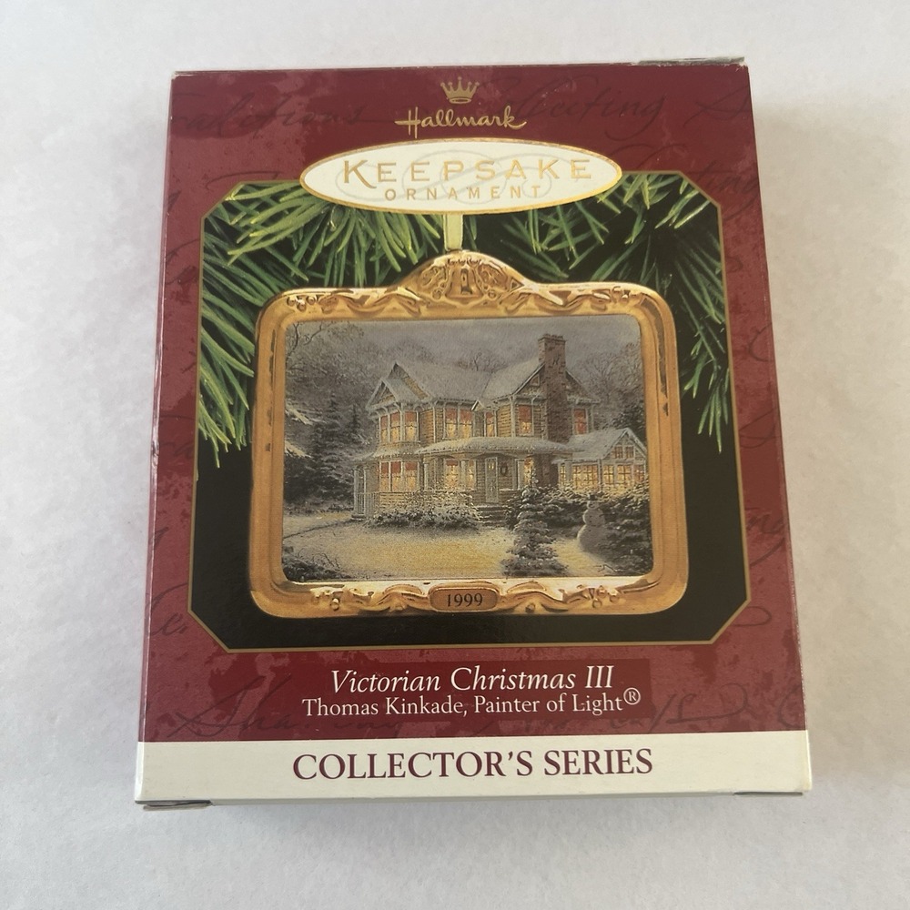1999 Hallmark Keepsake Ornament Victorian Christmas III - Thomas Kinkade #3